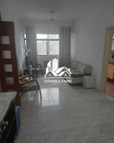 Apartamento mobiliado 1 quarto Boqueirão/Santos Quadra da praia, Valor de venda: 742.000