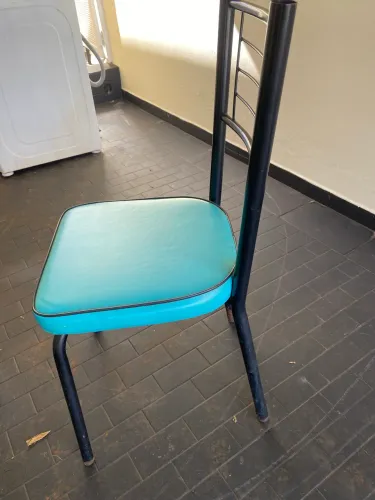 Mesa Com Tampo de Vidro 6 Cadeiras