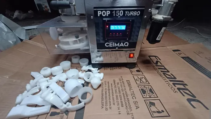 Máquina De Salgados Pop Inox + Duplo Recheio Ceimaq Maquinas