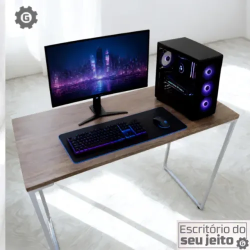 Birô NOVO Mesa de Escritório Estilo Industrial Multiuso para Notebook de Estudo Computado
