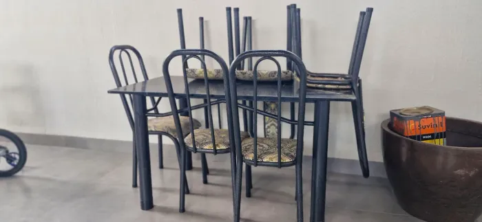 Mesas com cadeiras 6 lugares