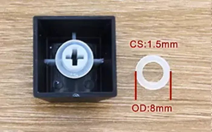 O-Rings Amortecedor para Teclado Mecânico (125 unidades) - 8x5x1.5mm