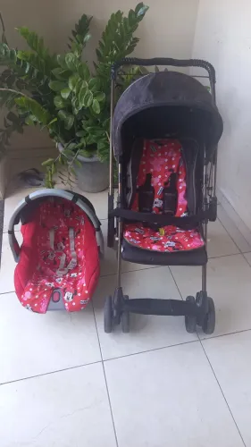 CARRINHO GALZERANO COM BEBÊ CONFORTO SEMI NOVOS