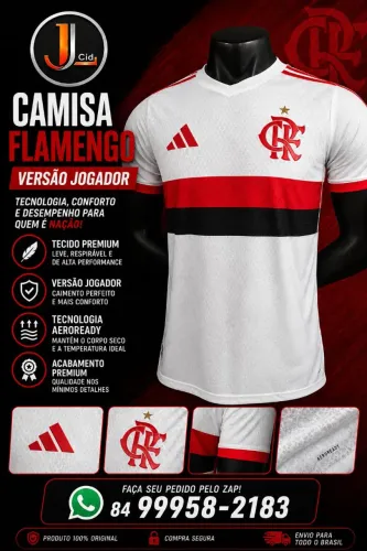CAMISA FLAMENGO THAILANDESA 1.1 VERSÃO JOGADOR