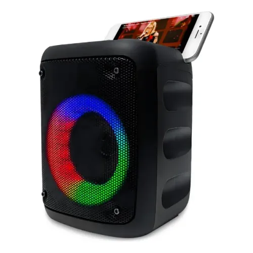 Caixa de Som Bluetooth Portátil Com Led Rgb