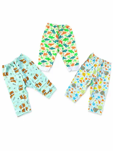 Kit com 3 mijões estampados recém nascido