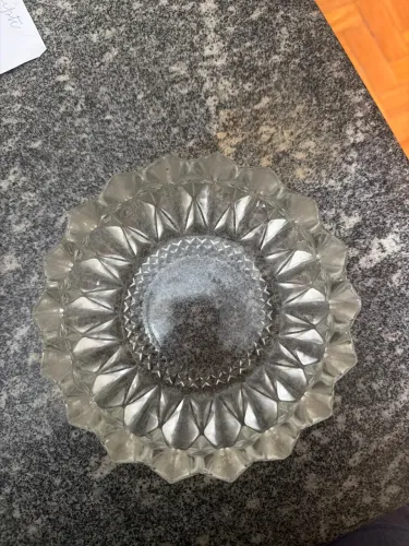 Cinzeiro Vintage em Cristal Original Redondo