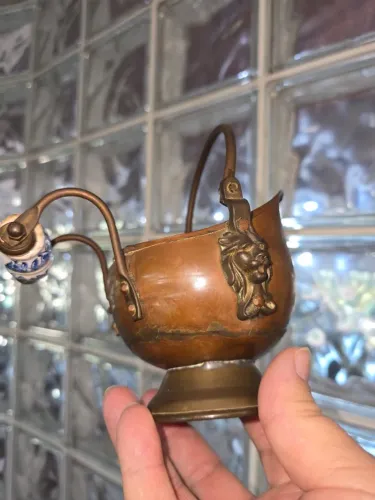 Mini Balde de Carvão antigo (coal scuttle)