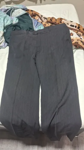 Calça Social Masculina - Cinza Chumbo - Usada