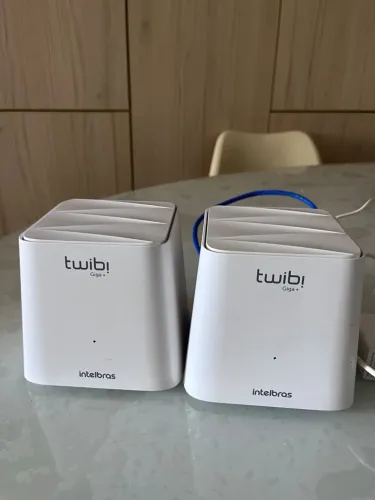 Kit Roteador Wi-Fi Mesh Intelbras Twibi Giga+ (2 Unidades) | Sinal Forte na Casa Toda!