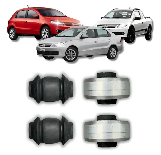 Kit 4 Bucha Bandeja Balança Dianteira Vw Gol Voyage G5 G6 G7