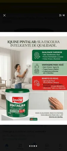 TINTA ACRÍLICA ANTIMOFO SEM CHEIRO PINTALAR BRANCA $179.90 RETIRADA BAIRRO CIDADE NOVA BH 