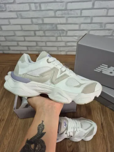 New Balance 9060 Feminino Branco Sintético / Saquinho Personalizado NB