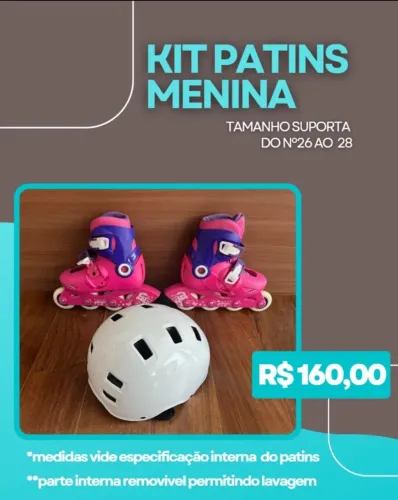 Patins infantil menina