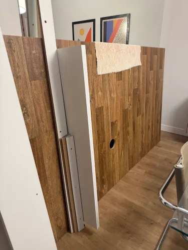 Painel de TV de MDF eucatex 1,30m largura