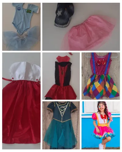 Fantasias Diversas Menina 03 a 16 anos