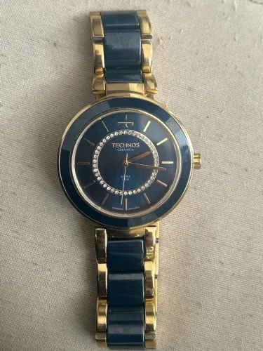 Relógio Technos Feminino Cêramica Dourado (muito abaixo do preço de custo)