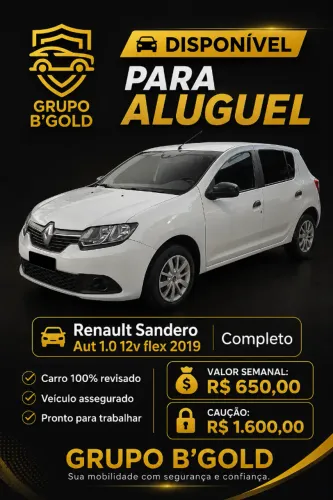 Aluguel de Veículos para App (uber, 99, inDrive, etc.)