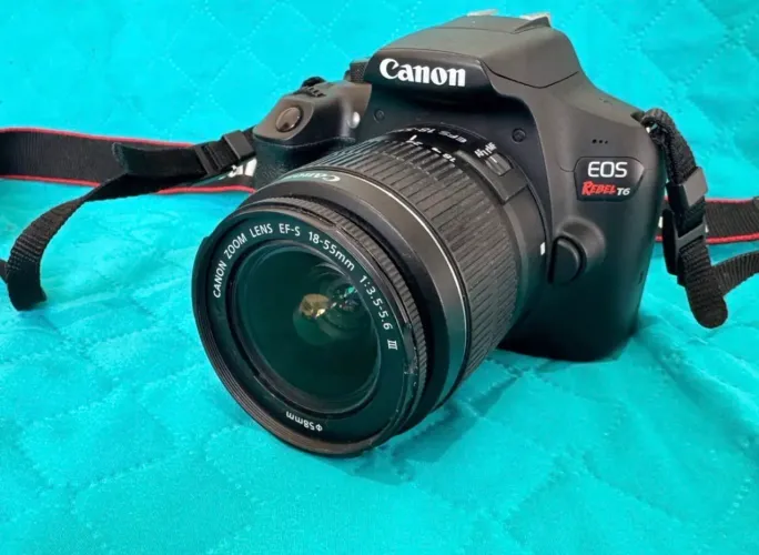 Câmera Cânon T6 completa