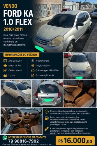 Ford KA 1.0 8v/1.0 8V ST Flex 3P 2011