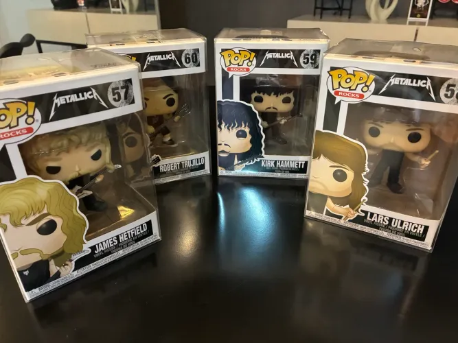 Funko Pop Rocks - Metallica - James Hetfield, Kirk Hammett, Lars Ulrich, Robert Trujillo