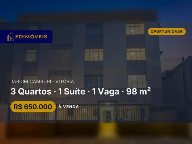 Jardim Camburi| Apartamento 3 quartos em condomínio, ideal para sua família