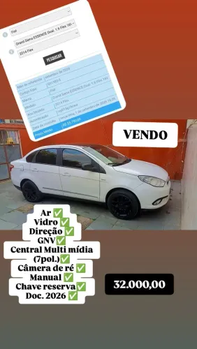 Fiat Grand Siena Essence Dual. 1.6 Flex 16V 2015