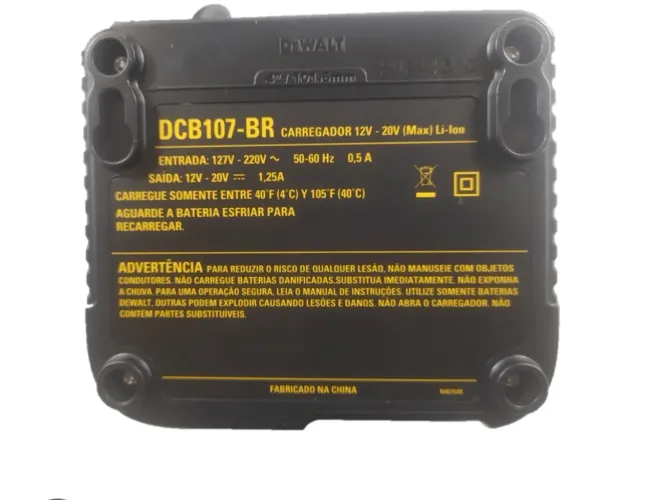 Carregador de baterias Dewalt DCB107