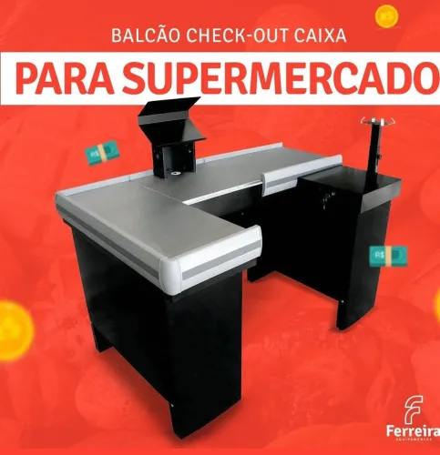 Check-out com kit automação novos em 10x sem juros