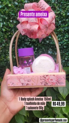 Kit Presente Ameixa com Body Splash e Sabonete