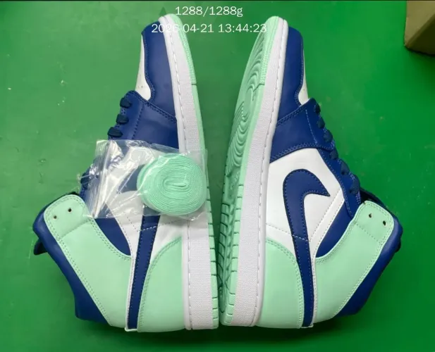 nike air jordan 1 mid mystic azul marinho