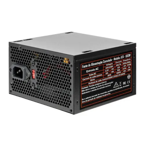 Fonte TGT Tomahawk T3 600W, TGT-T2WK600-BK01