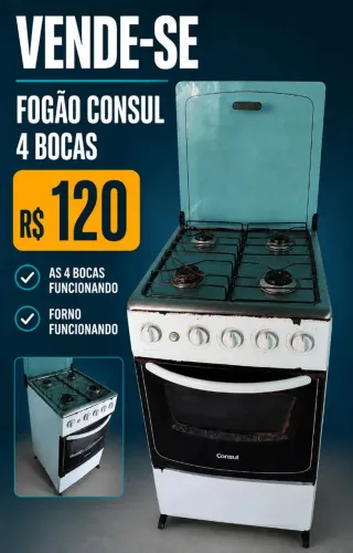 Fogão Consul 4 bocas