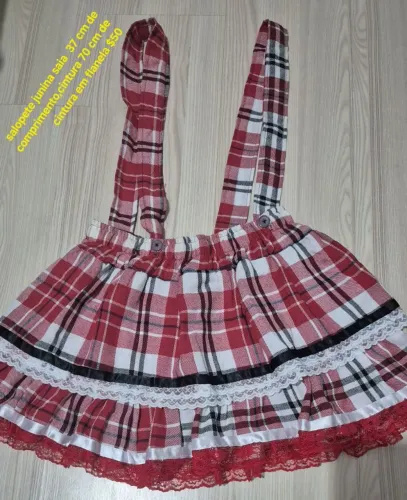 Saias e salopetes para festa junina 