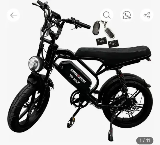 bike elétrica V9 max