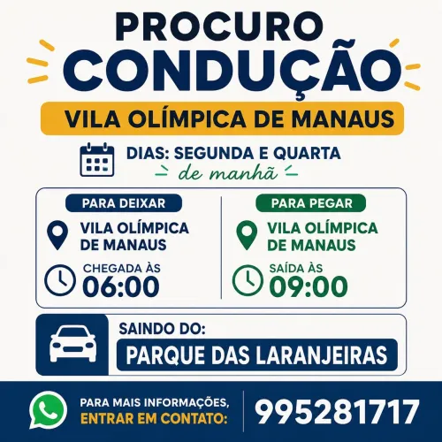Procura - se Condução.  
