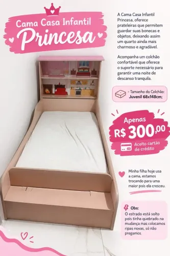 Cama infantil de princesa 