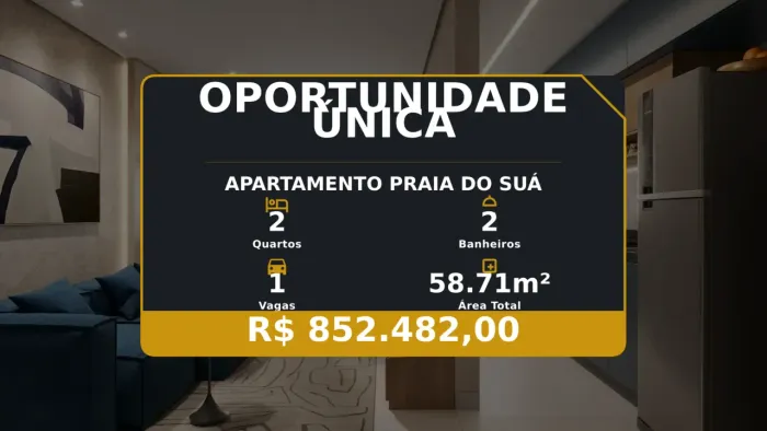 Sensacional: Apartamento de 2 Quartos na Praia do Suá com Infraestrutura Completa