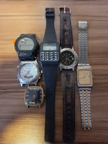 Lote de relógios, Orient, Casio, Dumont, Citizen e Technos
