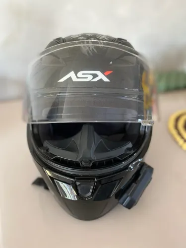 Capacete ASX preto personalizado - estilo único ?