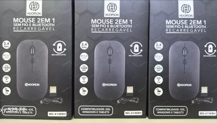 MOUSE S/FIO RECARREGAVEL 2EM1 REF: MS-41WBH