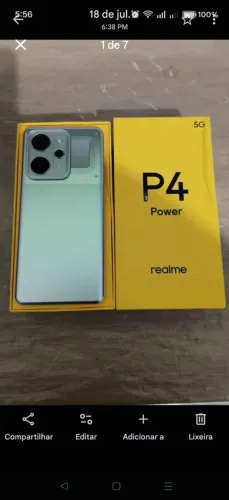 Vendo realme p4 power 5g zerado 15 dias de uso com nota e garantia de 1 ano