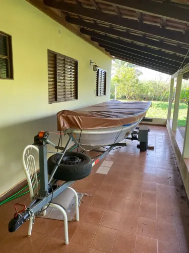 BARCO ALUMÍNIO BORDA ALTA 5 METROS + CARRETA REBOQUE