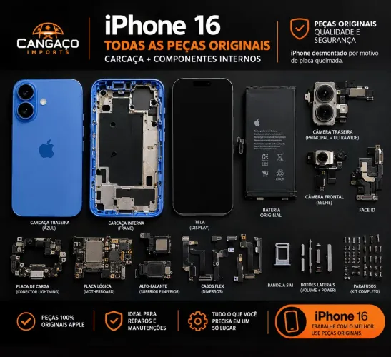 Peças originais iPhone 16