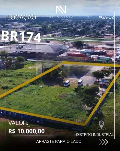 Galpão 150m² para aluguel no Distrito Industrial, Boa Vista