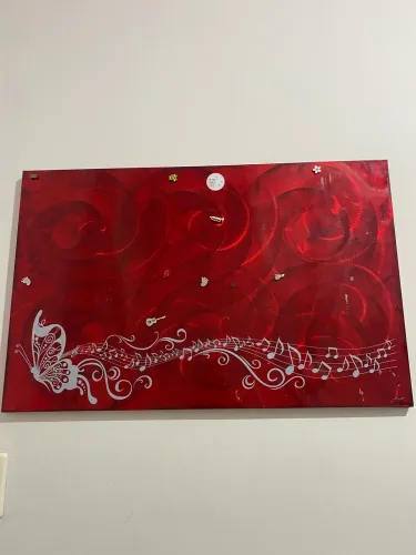 Painel de fotos com Imã (Quadro mural magnético)