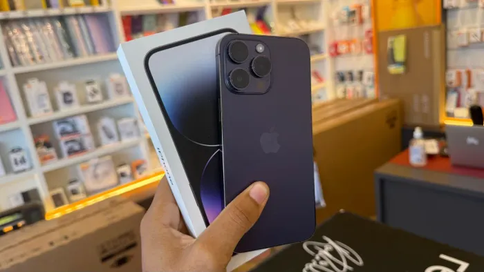 iPhone 14 Pro Max 128GB Roxo Seminovo Original + NF + Caixa + Cabo | Bateria 74%