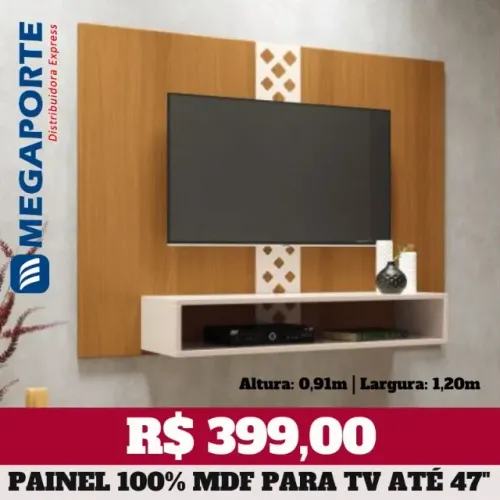 Painel 100% MDF para Televisão até 47 Polegadas (Novo) Entrega Grátis! 