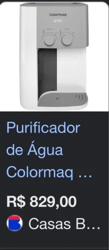 Purificador de água  Colormaq 