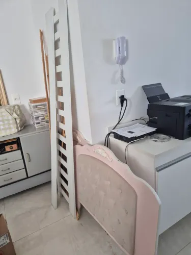Cama de solteiro infantil menina